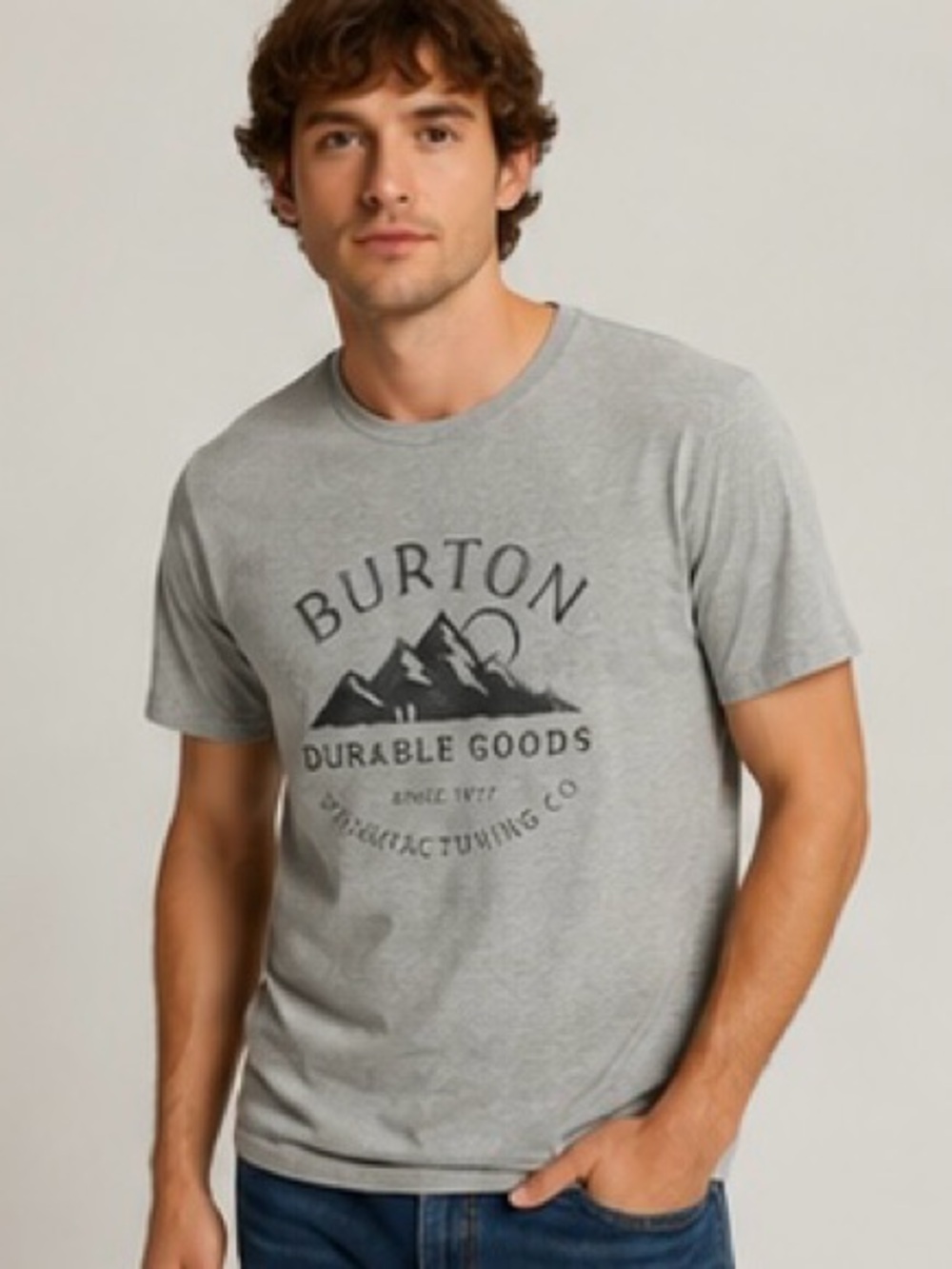 Burton Durable Goods Since 1977 Graphic Tee
Gray Men's Size M